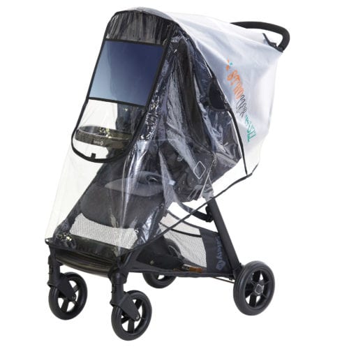 Universal Clear Rain Cover Wind Shield Most Strollers Buggy Pushchair Prams Fit 