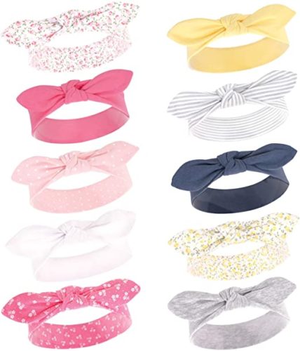 Hudson Baby Unisex Cotton and Synthetic Headbands