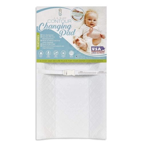 LA Baby Contoured Waterproof Diaper Changing Pad