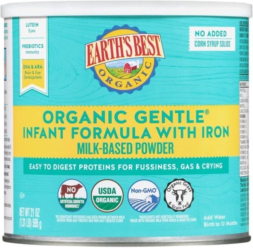 Earth's Best Organic Gentle Infant Powder Formula