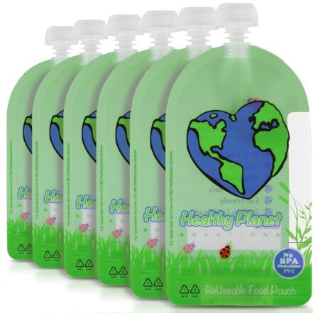 Healthy Planet Solutions Reusable Food Pouches