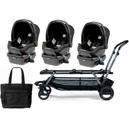 Peg Perego Triplette Piroet Stroller with Infant Car Seats